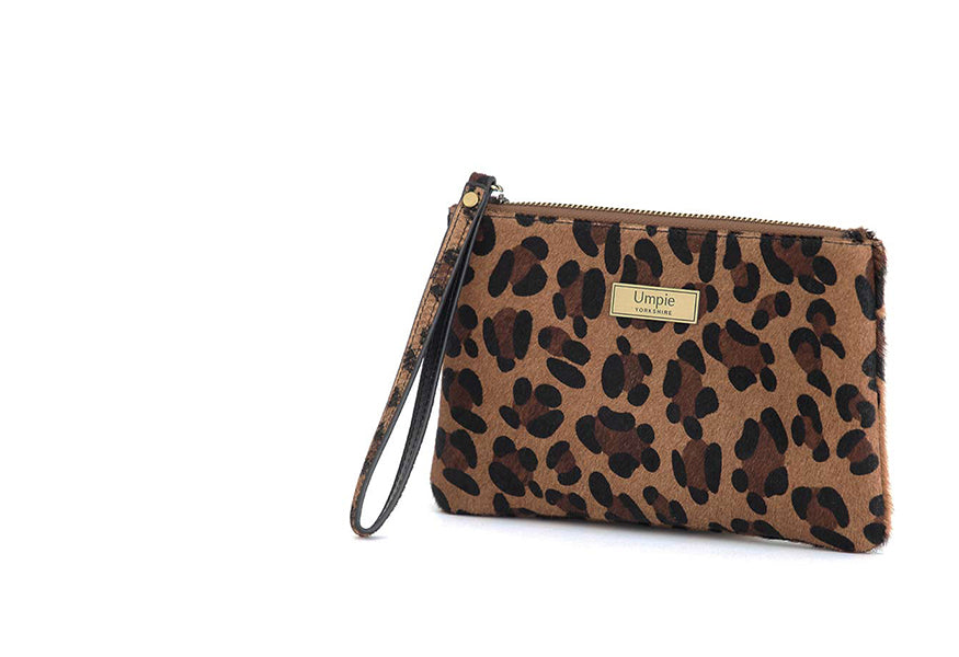 Leopard Wrist Bag by Umpie Handbags