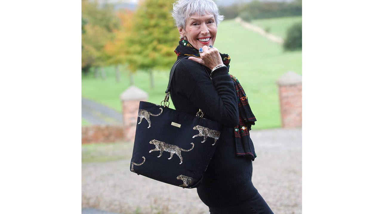 Umpie Handbags leopard tote bag - handcrafted British made luxury handbag