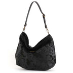 Lizard print hobo bag, one-off slouchy style worn over the shoulder, by Umpie Handbags