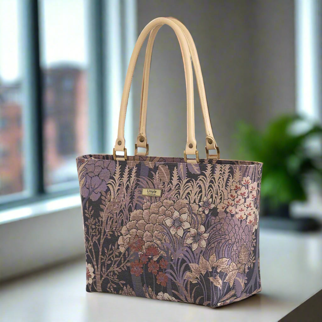 The Purple Brocade Shoulder Bag