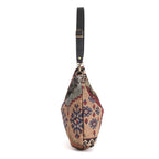 Side profile of Kilim Canvas Hobo Bag showing generous depth and handcrafted quality by Umpie Handbags