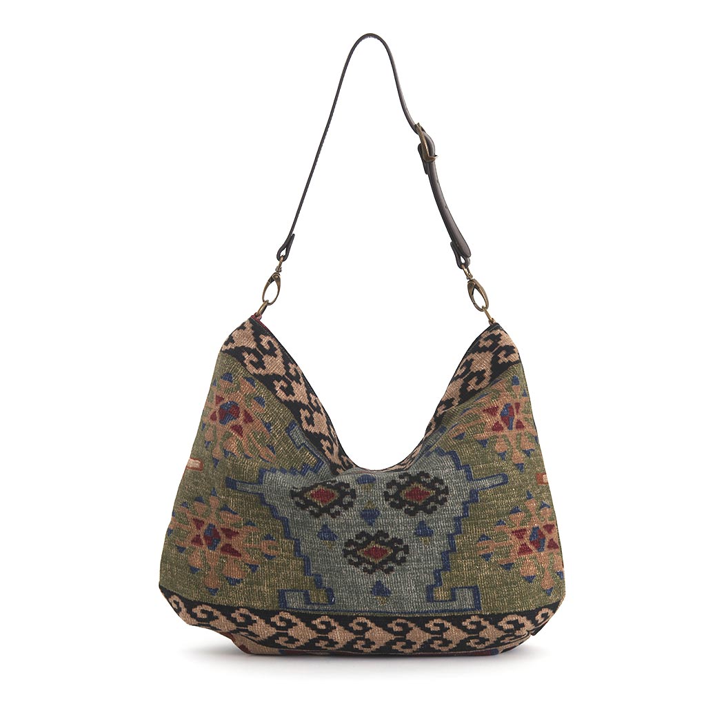 The Canvas Hobo Bag, Kilim Design /SECOND