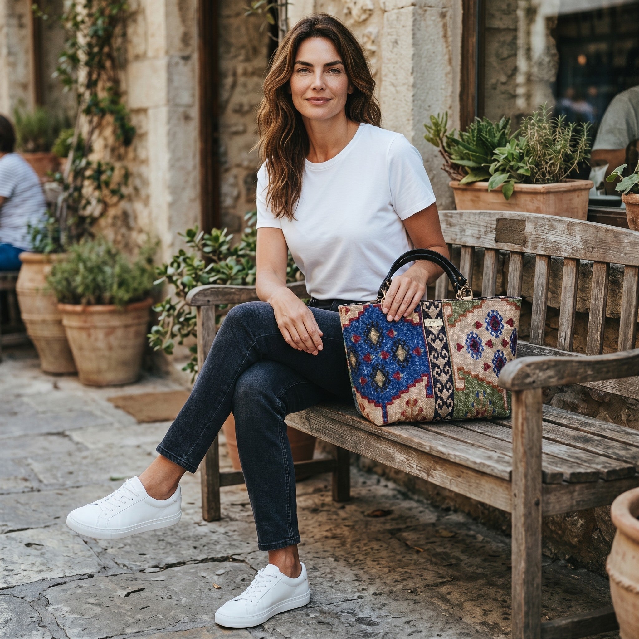 Kilim Canvas Shoulder Bag