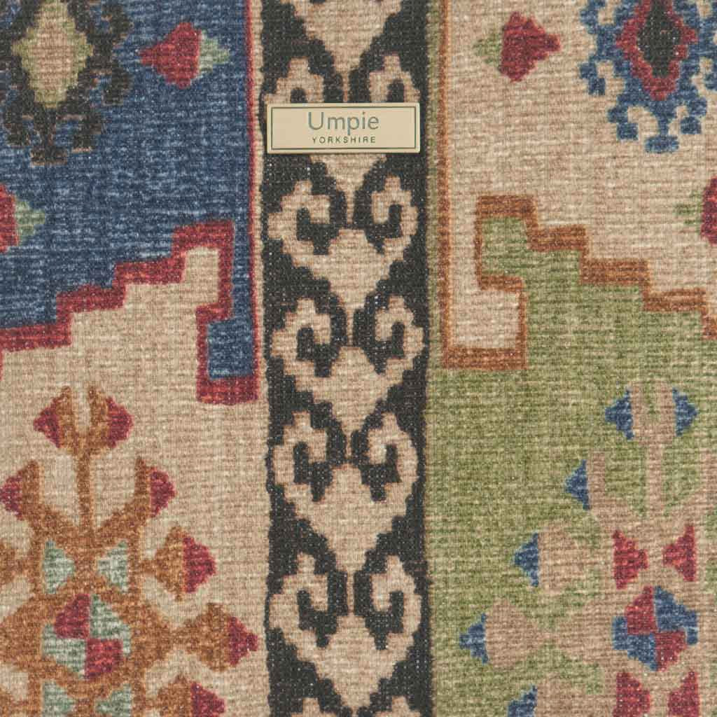 Kilim Canvas Crossbody Bag, close up view of fabric by Umpie Handbags
