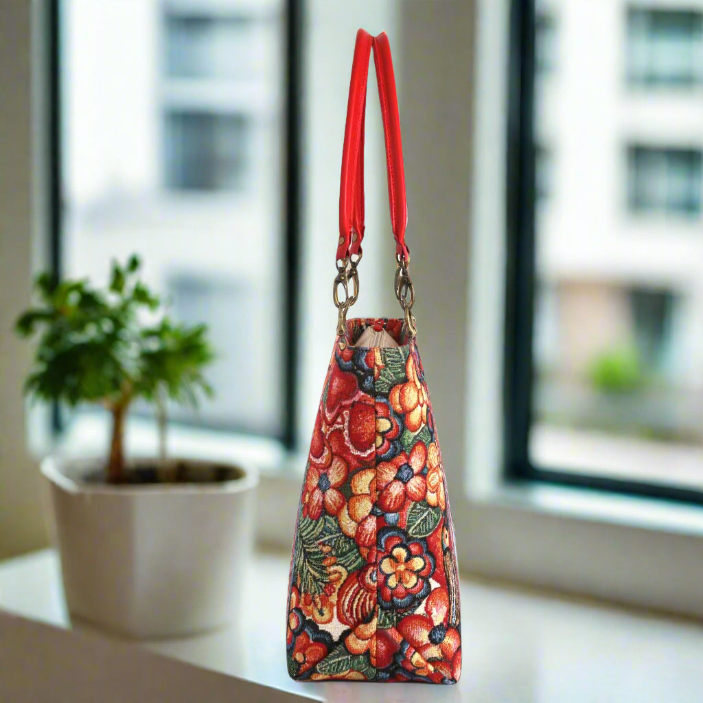 The side view of the Frida Kahlo tote bag