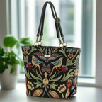 William Morris Tote Bag Front View - Timeless Victorian Artistry Meets Contemporary British Craftsmanship