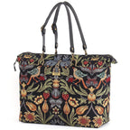William Morris Weekend Bag displaying rich tapestry pattern and elegant travel design by Umpie Handbags