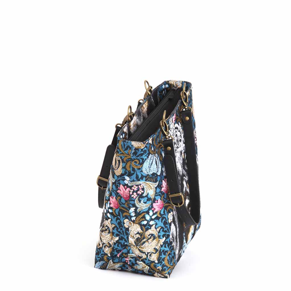 Dachshund Tote Bag by Umpie Handbags -zip-top view