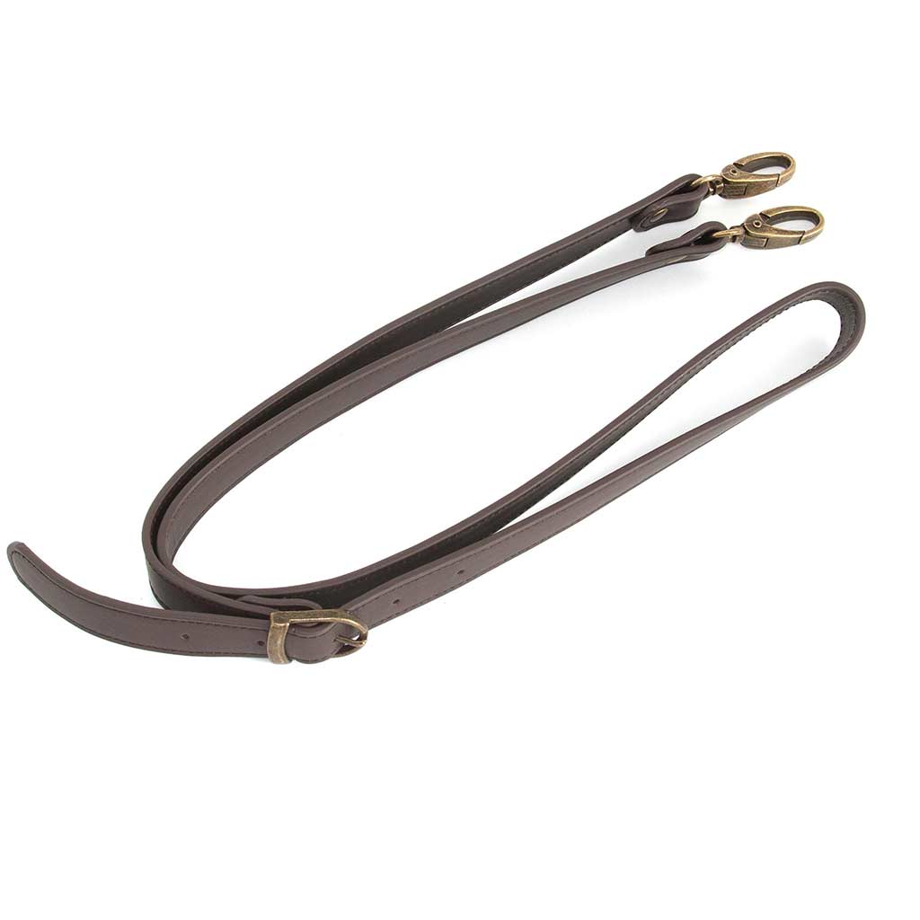 Leather Crossbody Bag Strap, brown