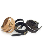 Leather Crossbody Bag Strap, black, brown or tan
