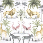 Safari print cotton lining.